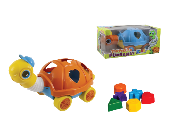 Brinquedo Educativo Tartaruga Puxa-Estica